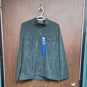 32 Degree Heat Size L Green High Neck Teddy Pullover Sweater